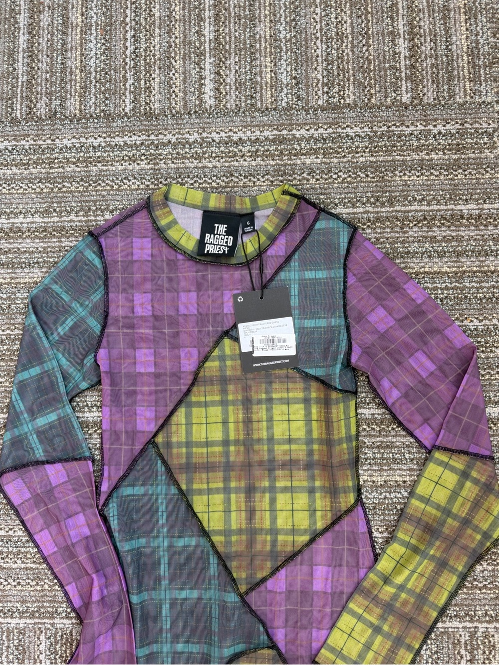 The RAGGED Priest | Fractured Mesh Dress NWT